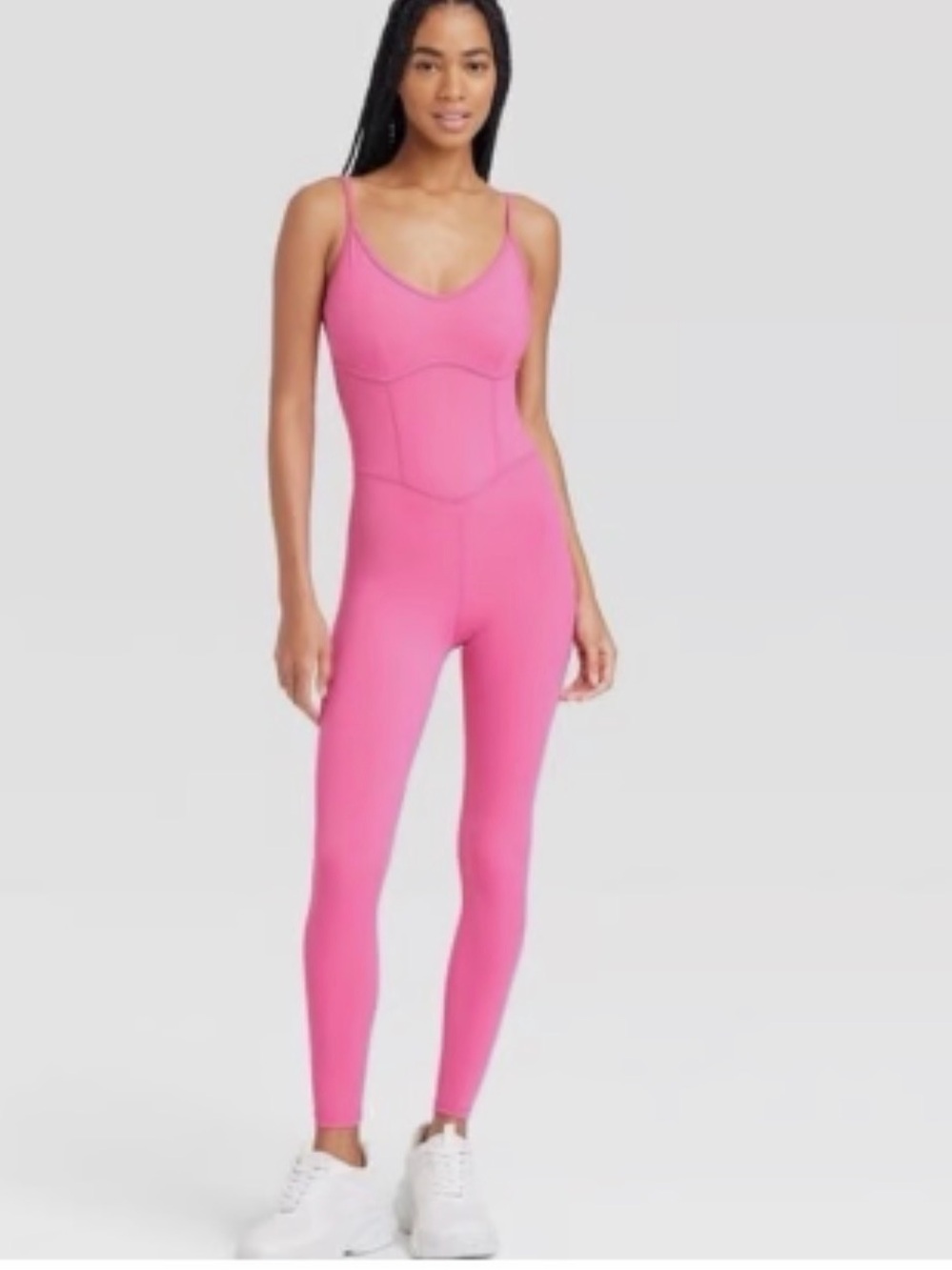 Joylab corset pink jumpsuit size medium